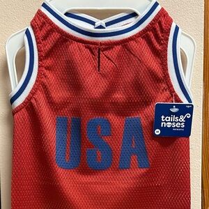 Tails & Noses Red Patriotic Dog Tank